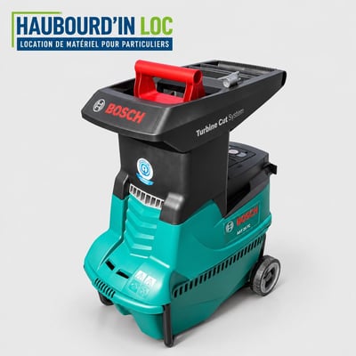 Broyeur de vegetaux axt 25c bosch haubourd in loc