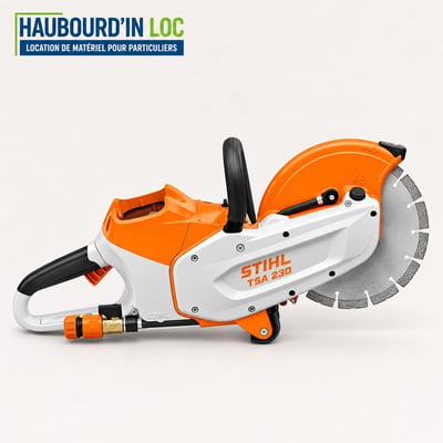 Decoupe a disque stihl tsa 230 haubourd in loc