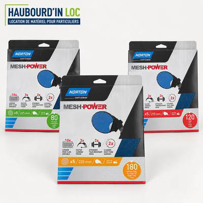 Disques a poncer de differents grains pour girafe flex haubourd in loc