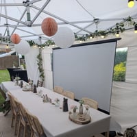 Ecran de rojection mariage