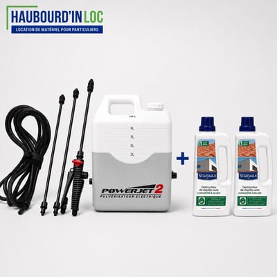 Pulverisateur powerjet 2 2 bouteilles starwax 1 litre