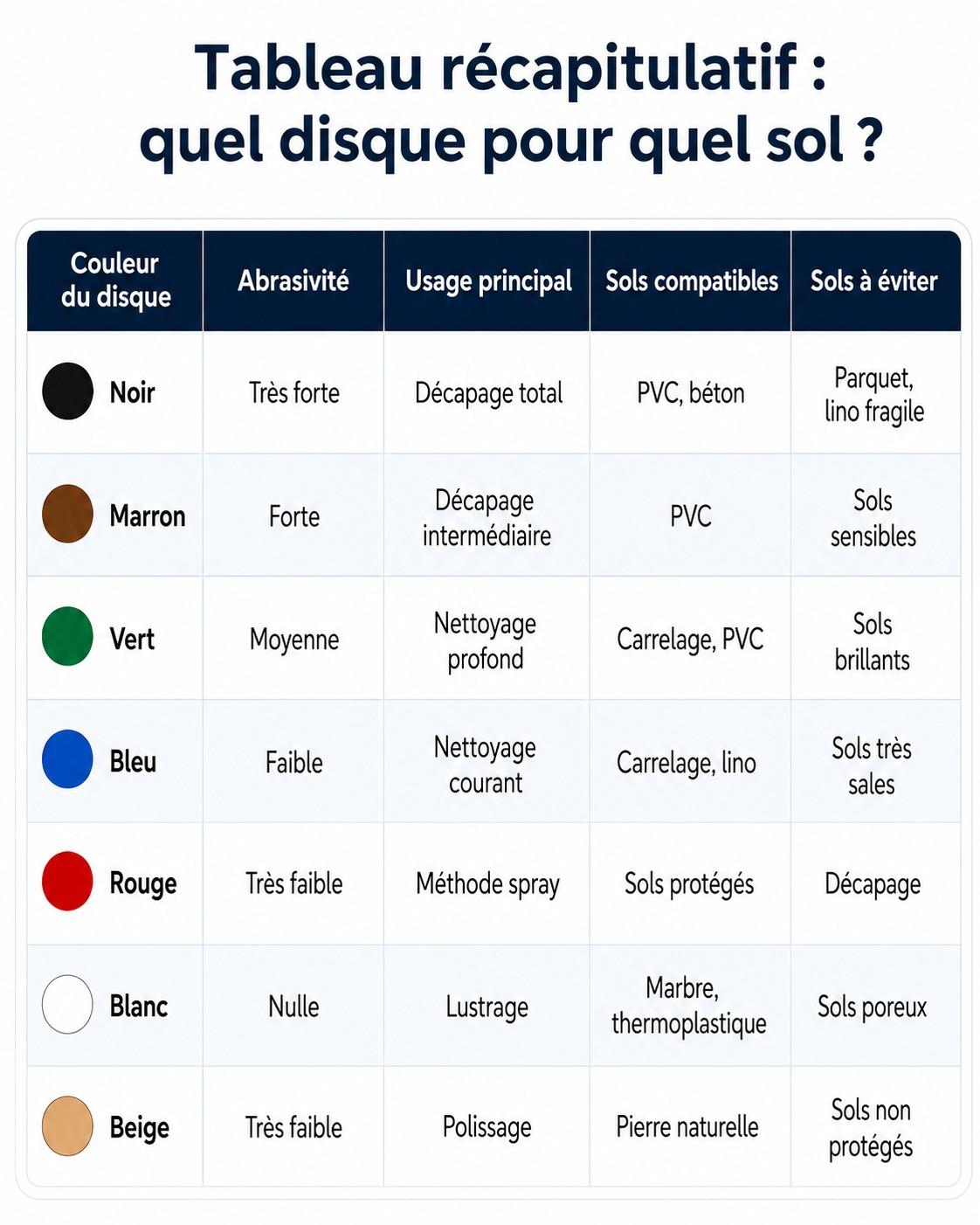 Tableau de choix couleur monobrosse haubourd in loc